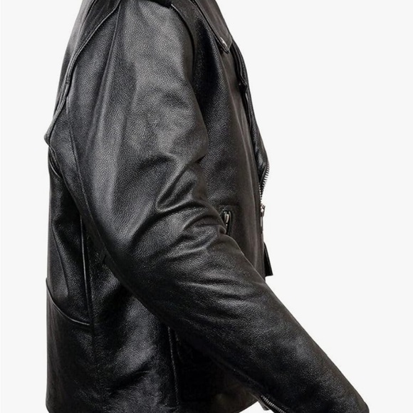 MILWAUKEE LEATHER THE LEGEND CLASSIC POLICE STYLE LEATHER MOTORCYCLE JACKET- XXL - Picture 5 of 9
